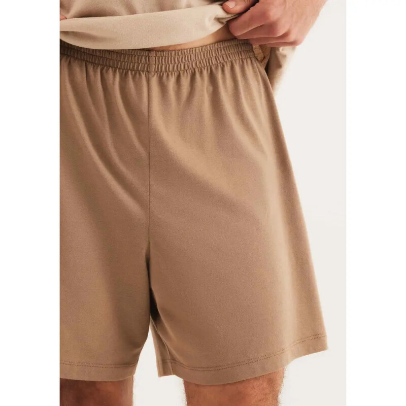 PIJAMA MM MASC MARROM CLARO