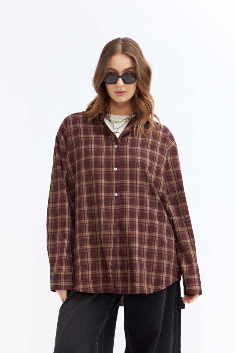 CAMISA ATLAS - BORDO 