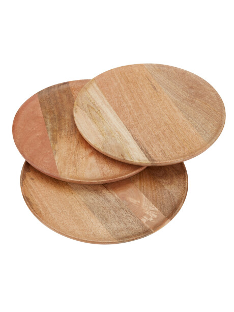 Bandeja decorativa GERNER Ø30cm madera Bandeja decorativa GERNER Ø30cm madera
