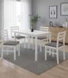 Juego de Comedor 4 sillas New Starter Blanco