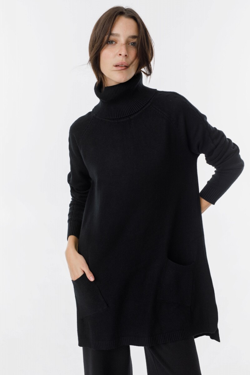 Sweater Pocket Negro