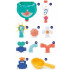Jugete De Ducha Infantil Didactico Circuito De Agua Niños Color Celeste