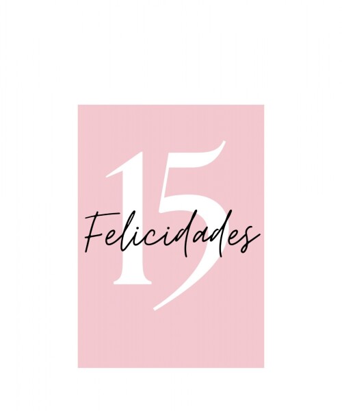 Tarjeta felicidades 10x15 DISEÑO 4