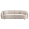 SOFA 4 PUESTOS 2PZS CURVED TELA 401143 (CD) Unica