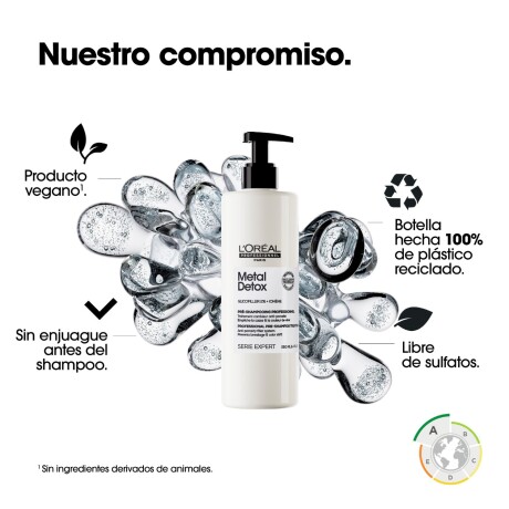 Shampoo L'Oréal Prof Metal Detox trat pre-shampoo 250ml Shampoo L'Oréal Prof Metal Detox trat pre-shampoo 250ml