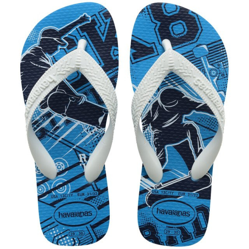 Sandalias Infantiles Havaianas Kids Athletic Turquesa