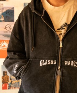 Campera Cyclo Bordada / Negro Wash U