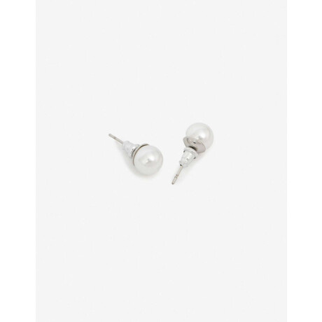 Aros De Perla Blanco Nacarado/perlado