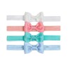 Set x4 Vinchas elásticas BUBA Blanco 15317
