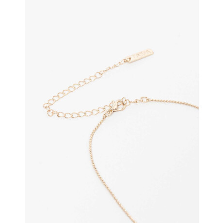 Collar Weather Con Cubic Zirconia Dorado