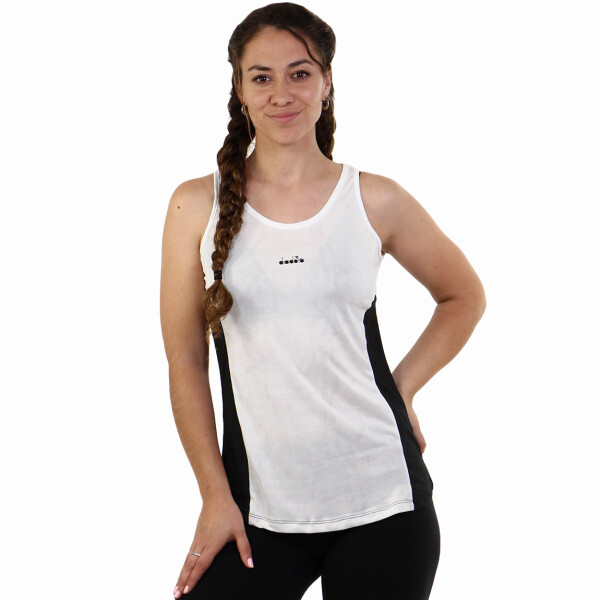 Diadora Ladie's Dry Fit T-shirt - White/black Blanco-negro