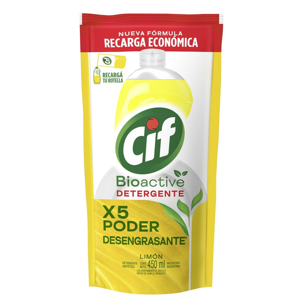 CIF BIOACTIVE LIMON DETERGENTE DOY 450 única