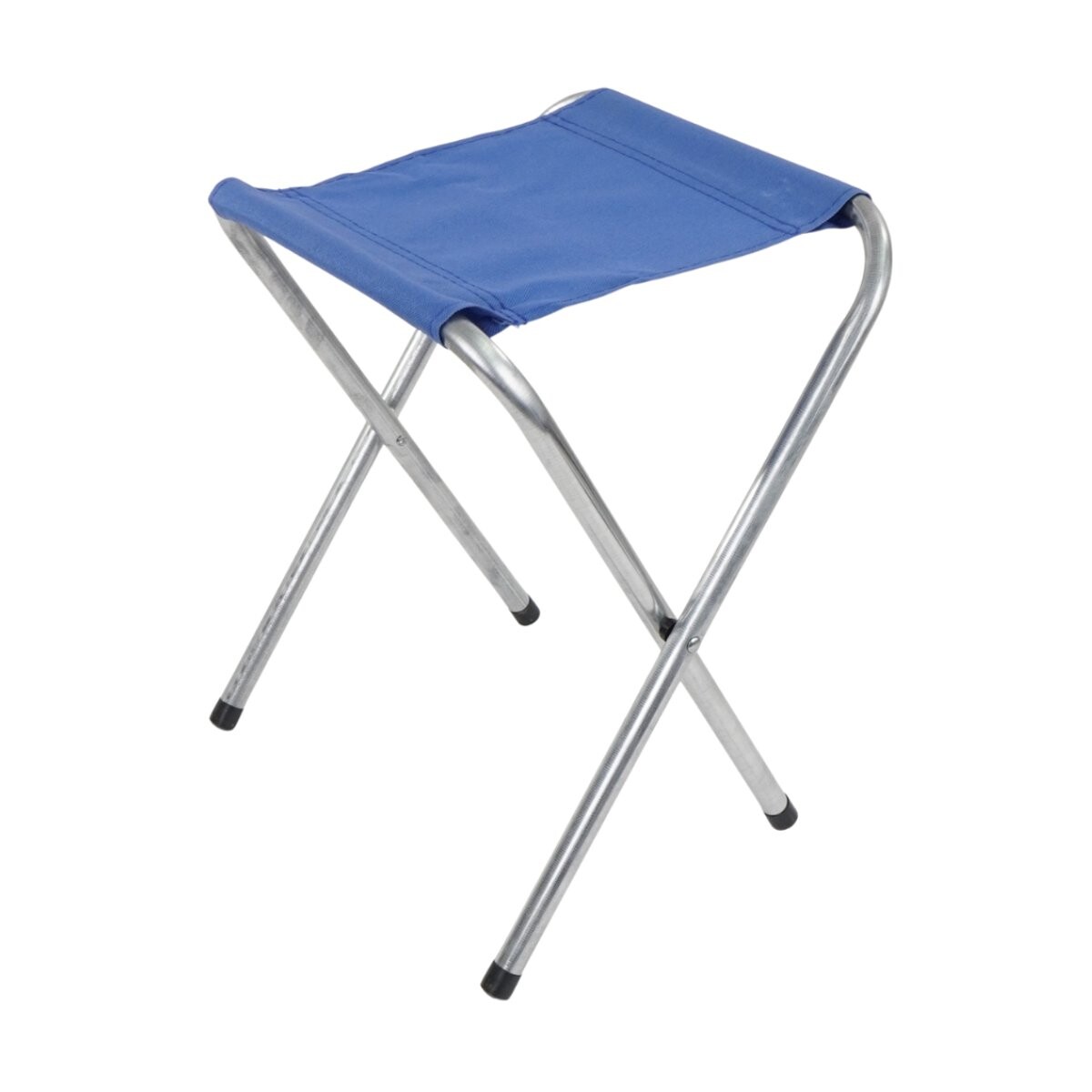 Taburete de metal y lona 