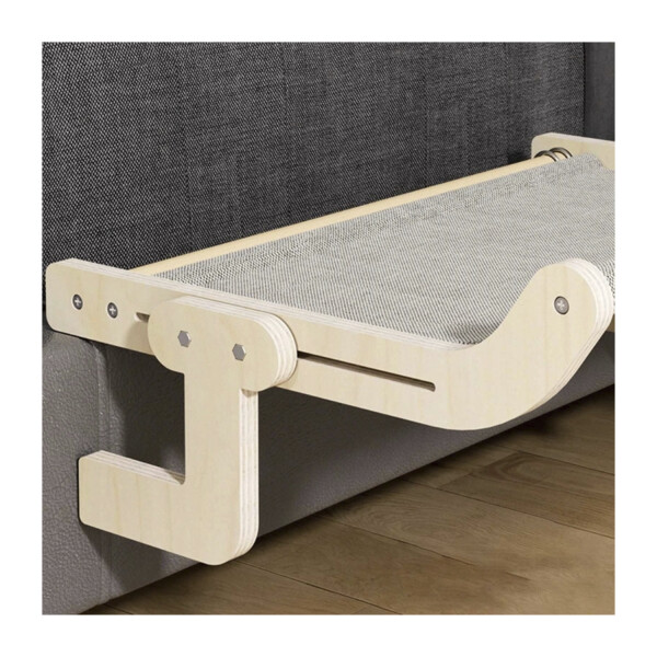 Cama Colgante Madera Gato Cucha Elevada Ajustable 38x44 Cama Colgante Madera Gato Cucha Elevada Ajustable 38x44