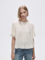Blusa Abbas Marfil / Off White