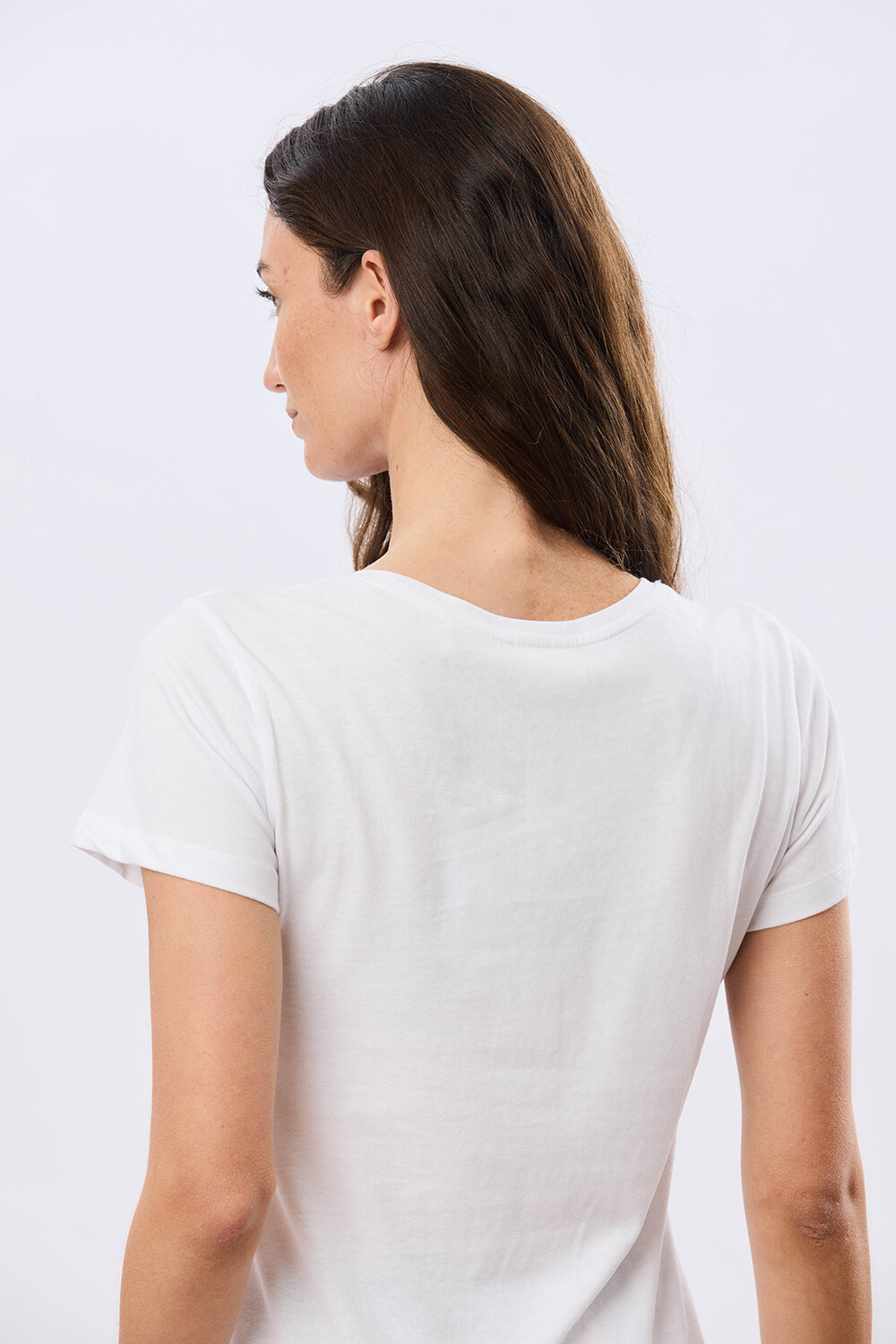 REMERA ESTAMPADA DE ALGODÓN Blanco