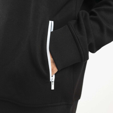 Abrigo Canguro Zipper Unisex Negro