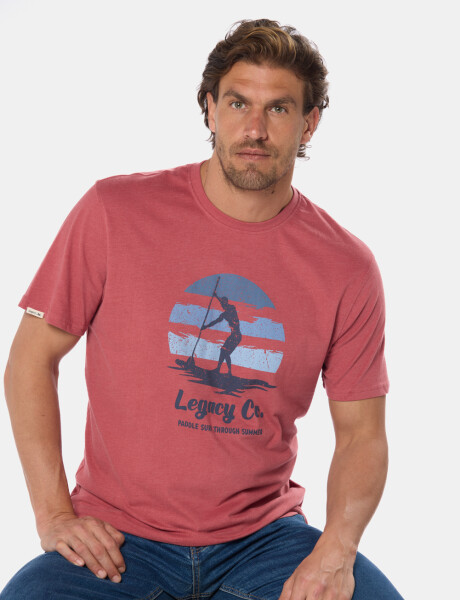 REMERA ESTAMPADA Bordo