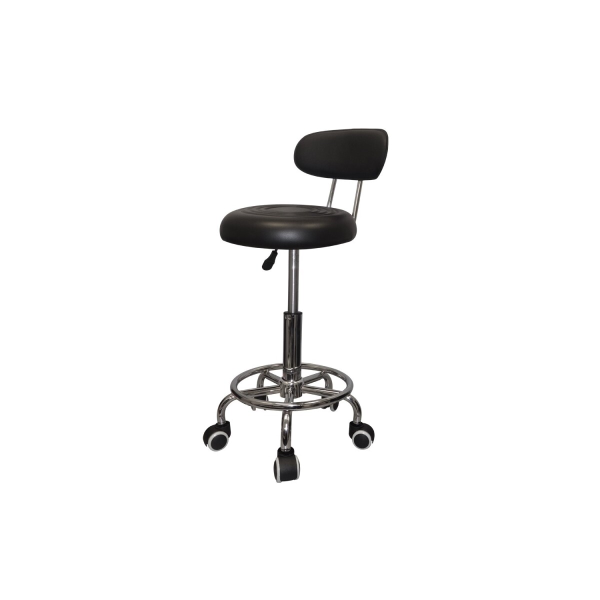 Taburete Banco Elam Eco cuero Premium - Negro 