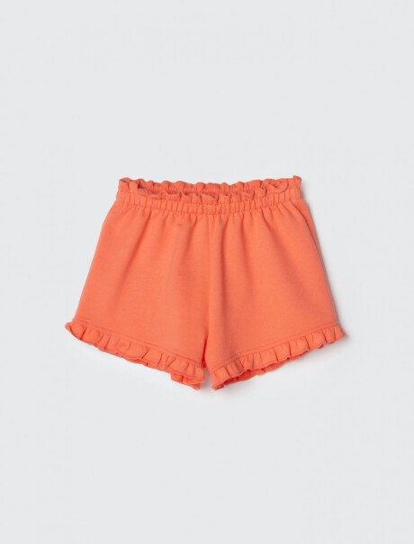 SHORT INFANTIL CON CINTURA ELASTIZADA NARANJA