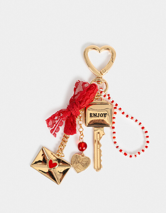 Llavero Metal Llavero Y Charm Multidijes - Dorado