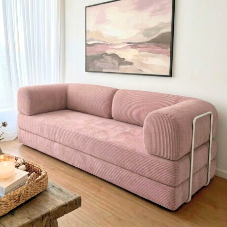 Sillón Cama 2 Cuerpos CloudNest Rosa