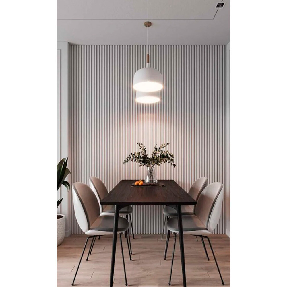 REVESTIMIENTO WPC WHITE 2900X160X24mm Revestimiento Wpc White 2900x160x24mm