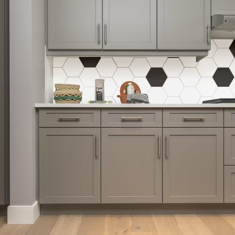 Cerámica para pared Blanco Hexagonal brillante Cerámica Para Pared Blanco Hexagonal Brillante