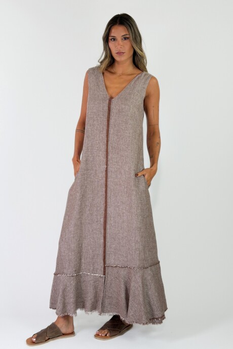 VESTIDO CAMILA Marron