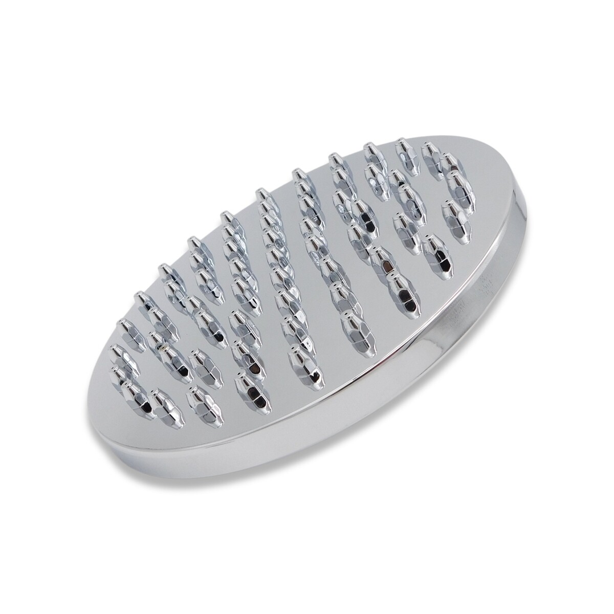 Roseta cromada plástica 6" grueso/fino con pinchos 