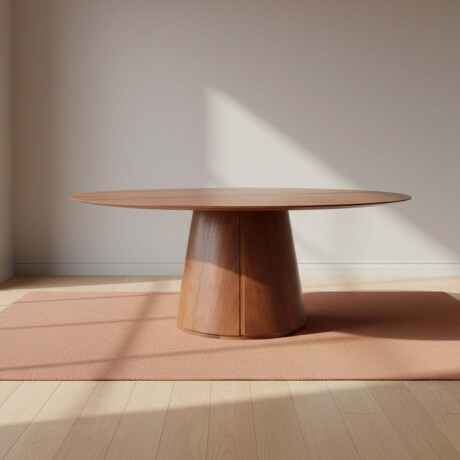 MESA DE COMEDOR MDF-Y-MADERA MARRON GIULIA