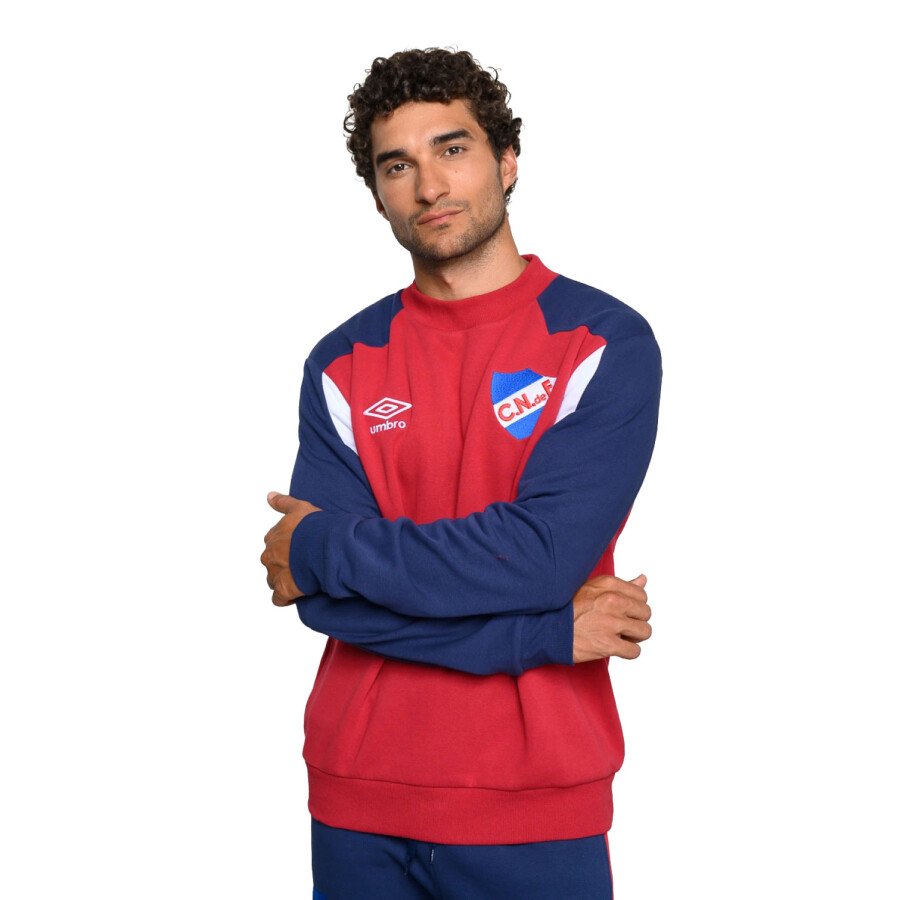 Buzo de Hombre Umbro Nacional Bordó - Azul Marino - Blanco