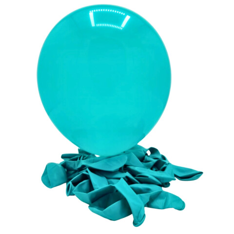 Globos R12 X25 Verde Agua Liso