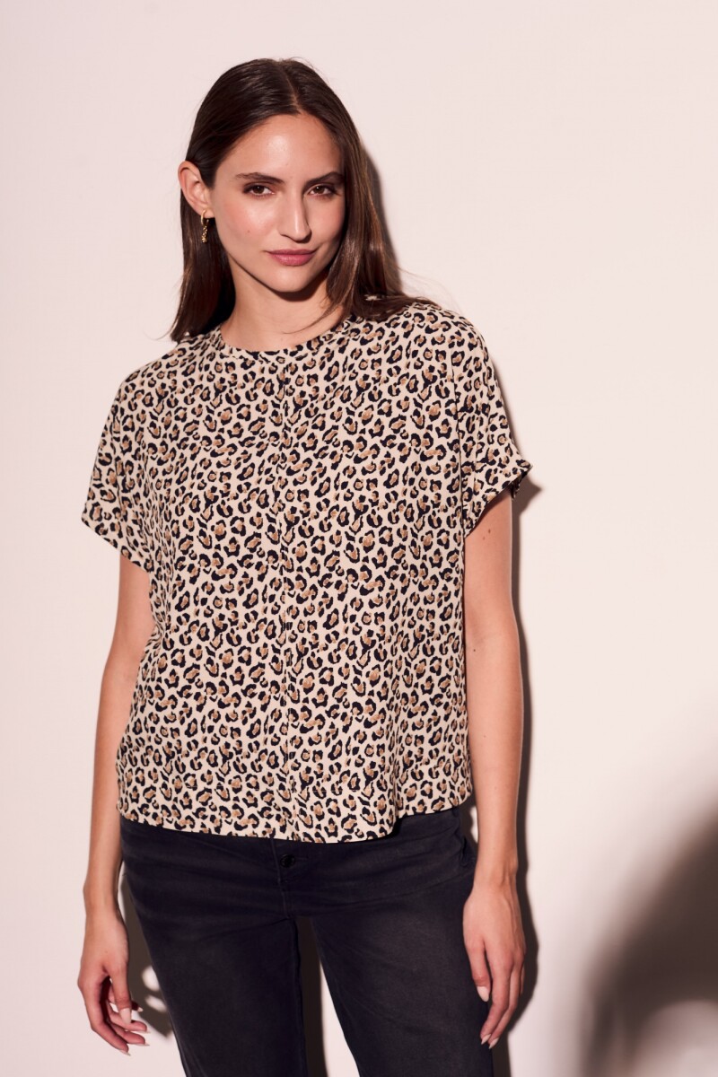 Blusa Print - Negro 