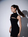 Vestido Pointil Negro