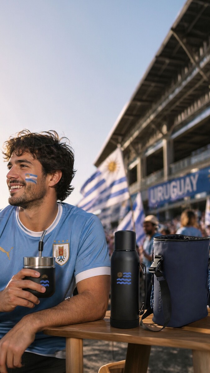 KIT MATERO URUGUAY ISLANDIA - NEGRO 