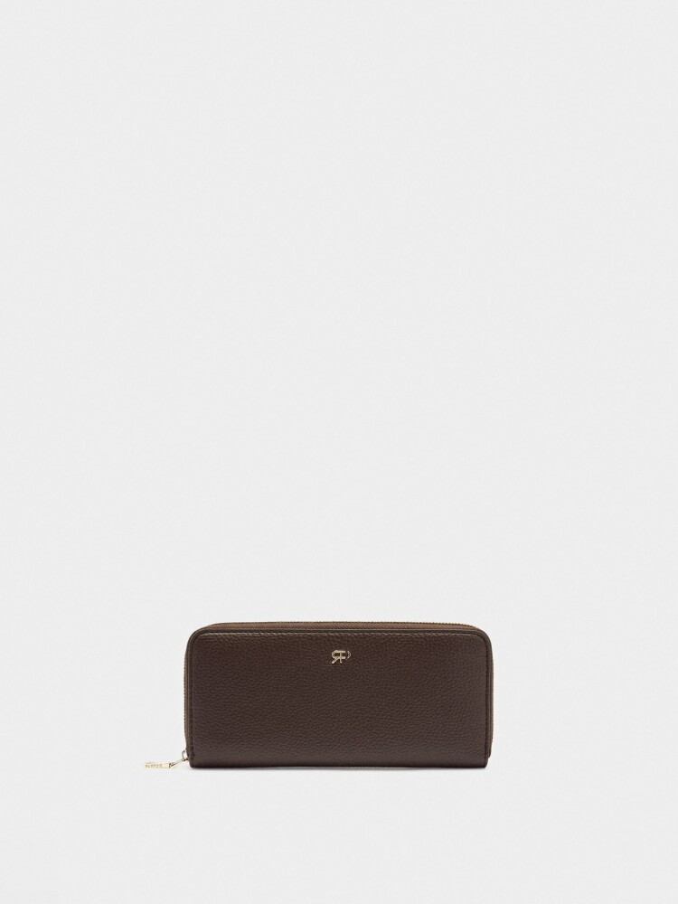 Cartera Con Textura marron
