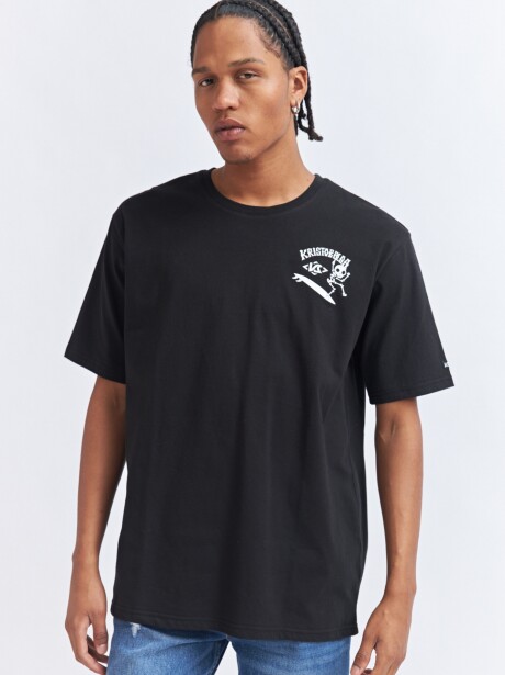 REMERA SURF NEGRO