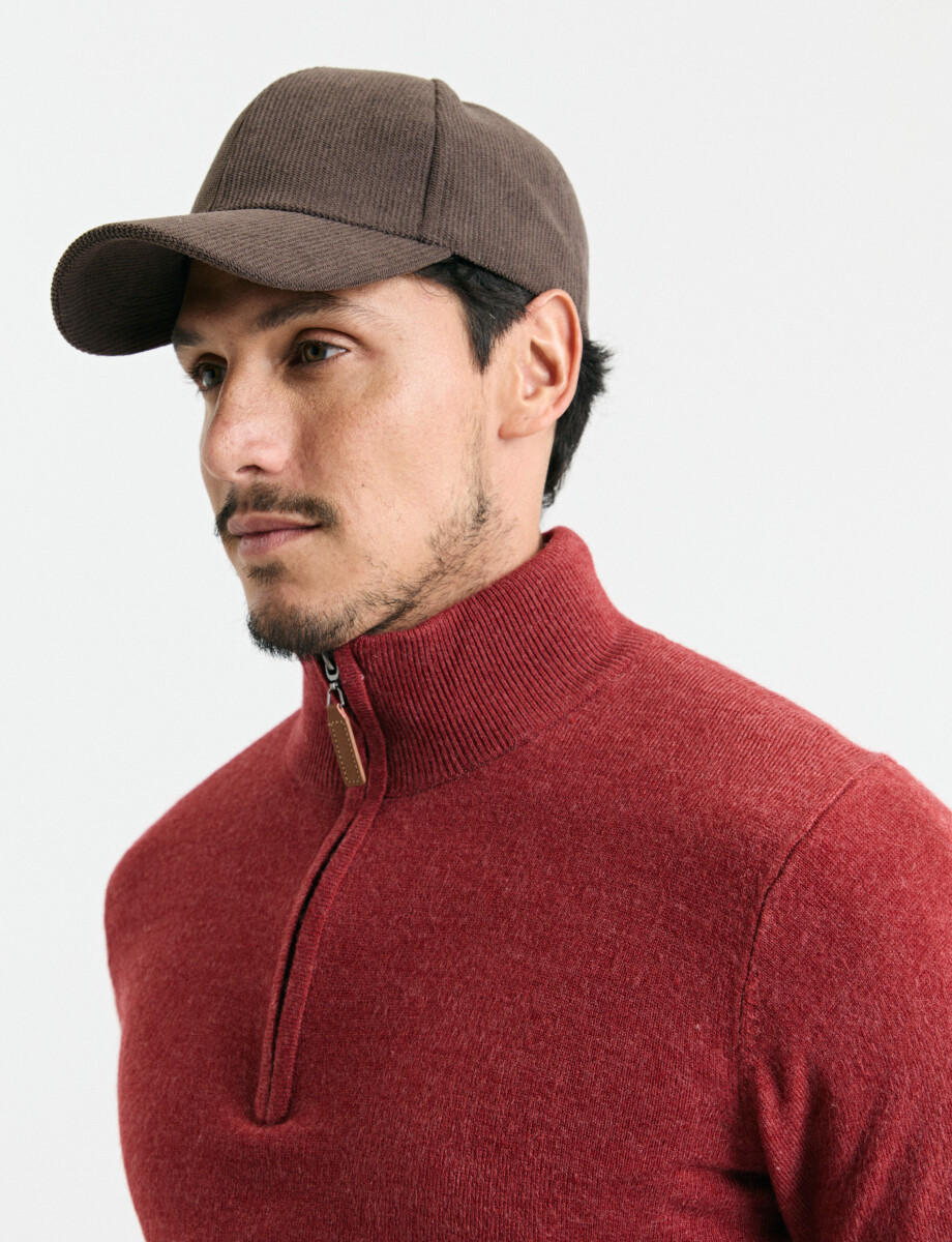 470415 REMERA HARRINGTON LABEL Naraja Melange