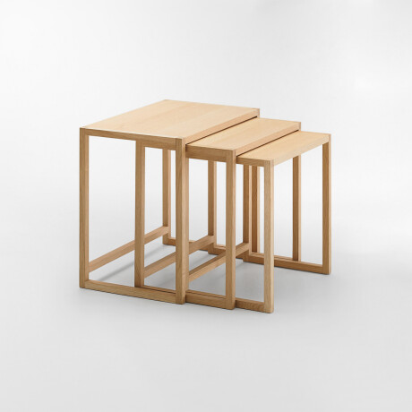 MESA AUXILIAR THE THREE MARRÓN - SET x 3
