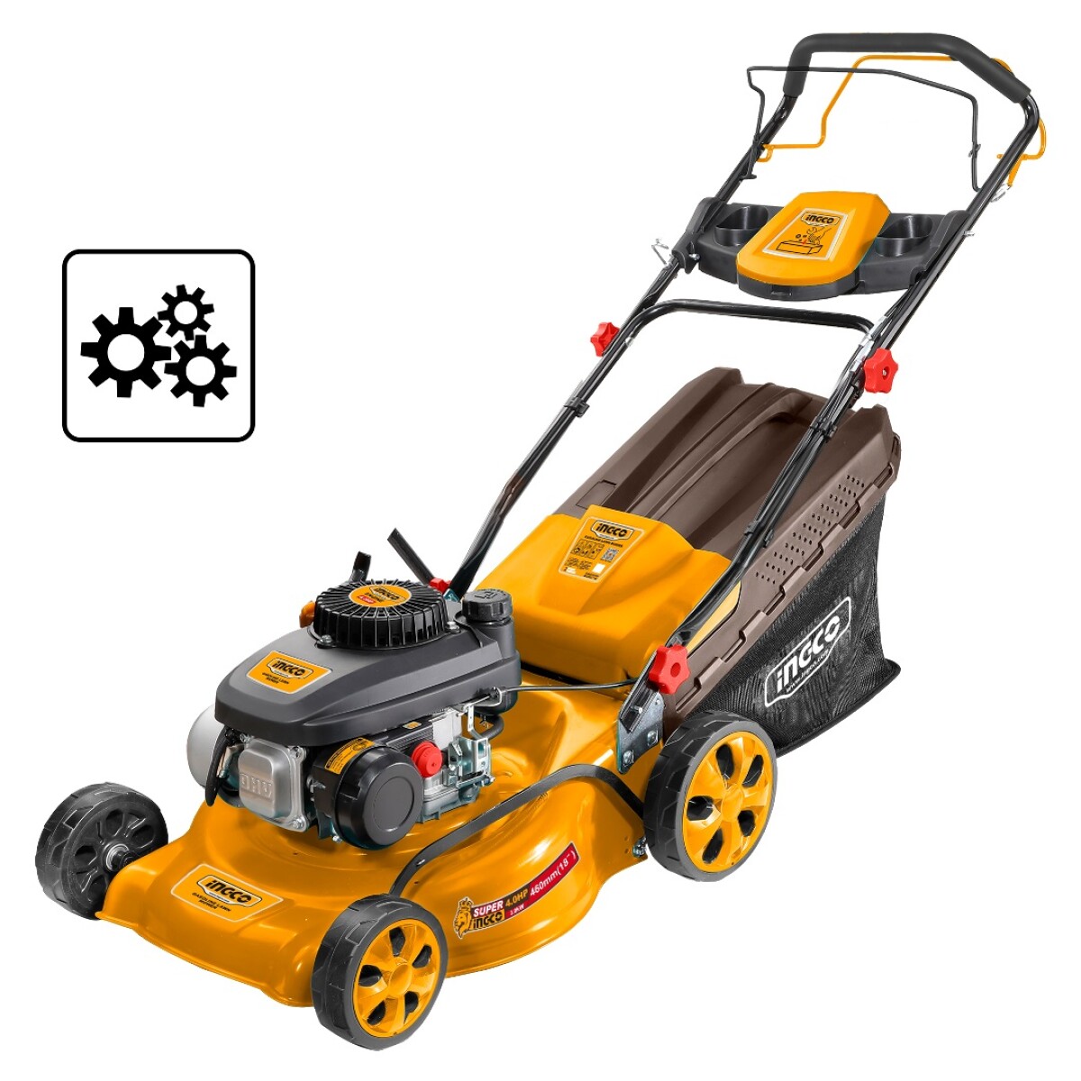 Cortadora de Césped A Nafta Ingco GLM141 3.0Kw 141Cc Ub 