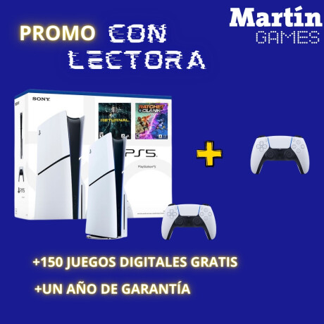 PS5 SLIM CON LECTORA 0KM + JOYSTICK ORIGINAL EXTRA PS5 SLIM CON LECTORA 0KM + JOYSTICK ORIGINAL EXTRA