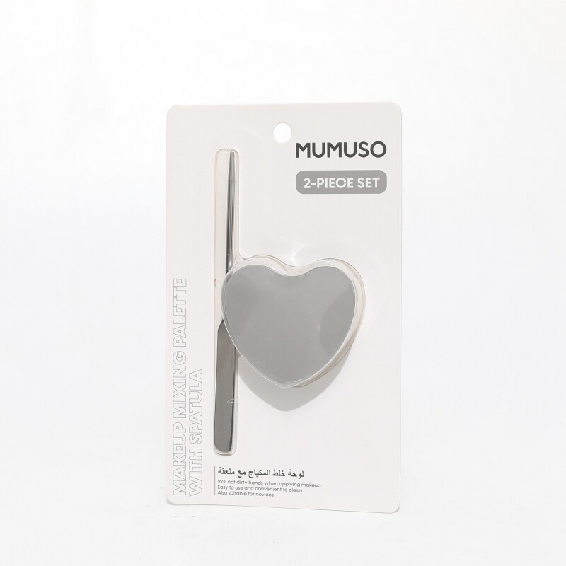 PALETA MEZCLADORA DE MAQUILLAJE CON ESPÁTULA PALETA MEZCLADORA DE MAQUILLAJE CON ESPÁTULA