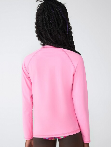 CAMISETA INFANTIL CON PROTECCION SOLAR ROSA