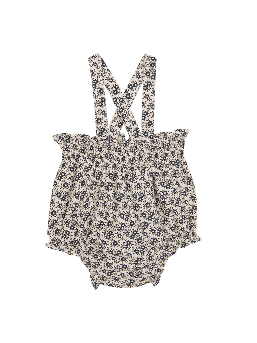 Bombacho Florecitas Blanco Roto