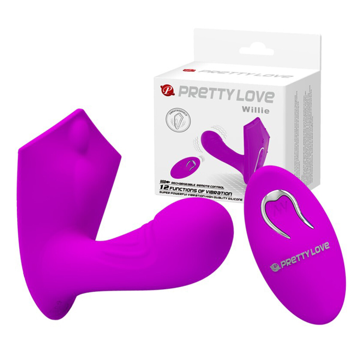 Vibrador Punto G y Clítoris Willie Pretty Love 