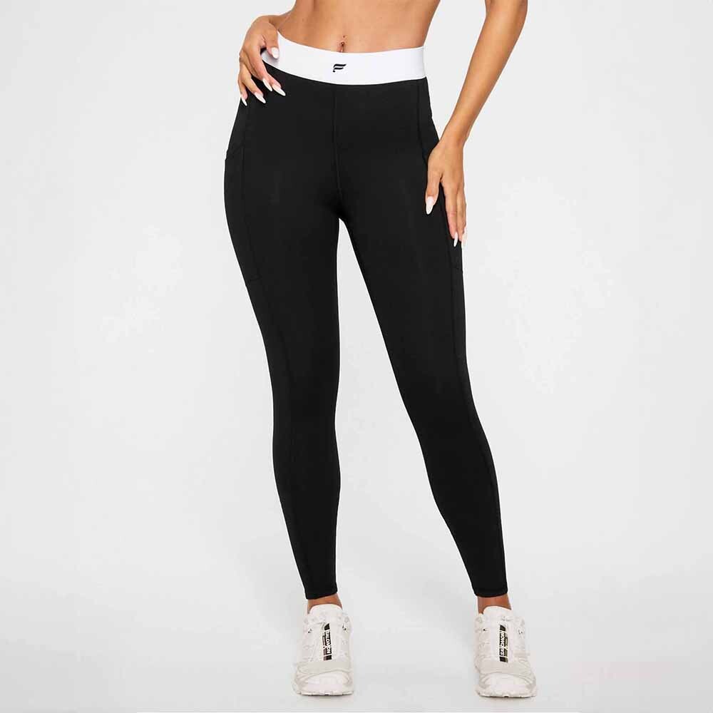 Leggings On-The-Go Power Hold High-Waisted Mujer Black/classic White