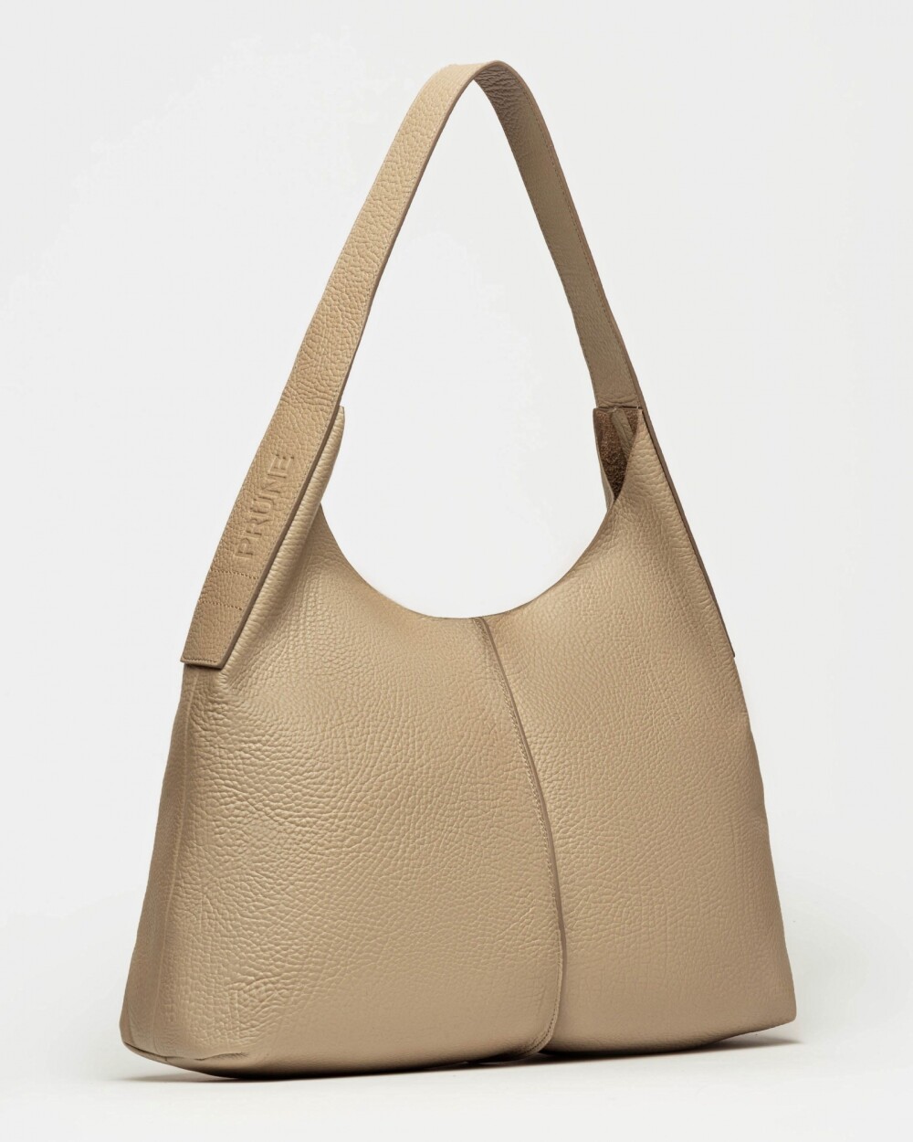 Bolso Tanner en cuero graneado Taupe
