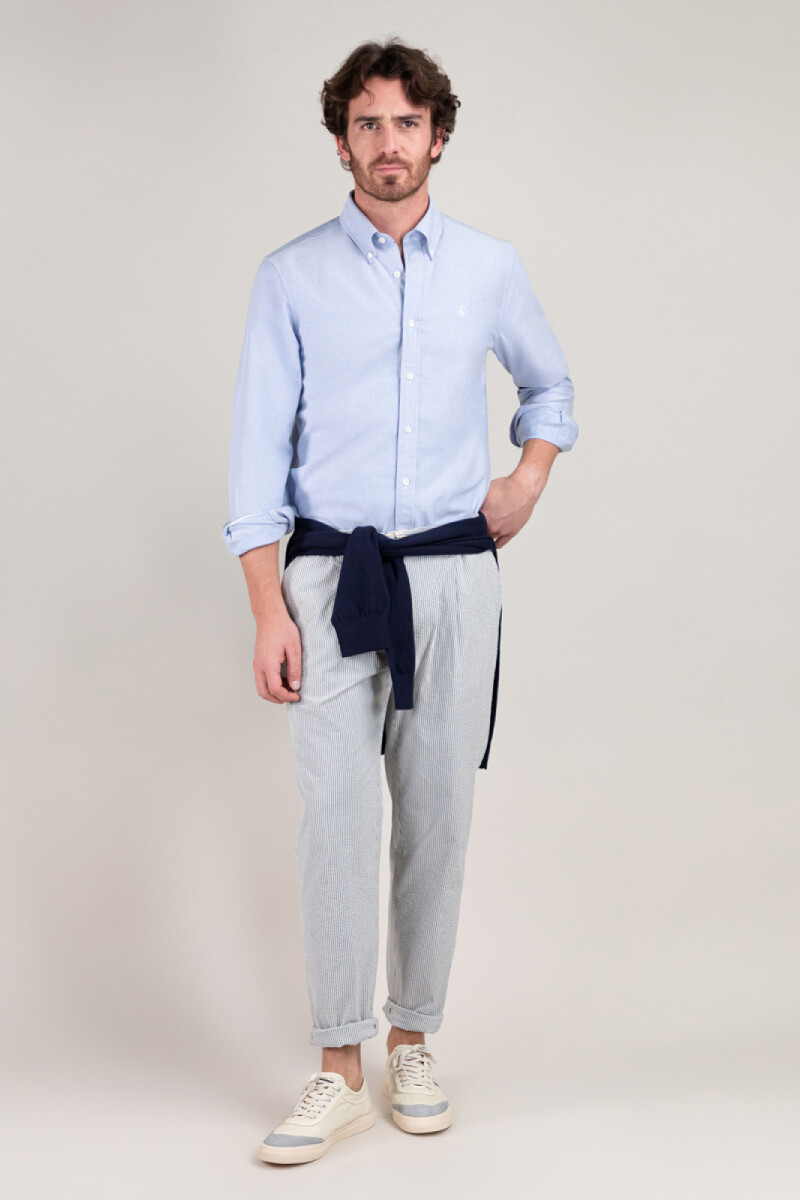 Camisa Oxford Azul