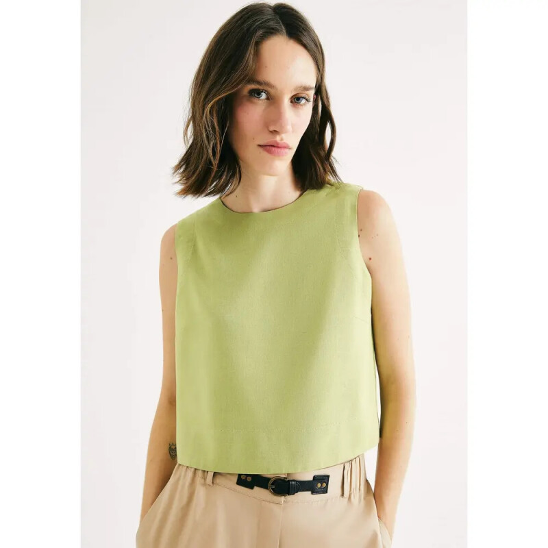 CAMISETA REGATA FEM VERDE CLARO